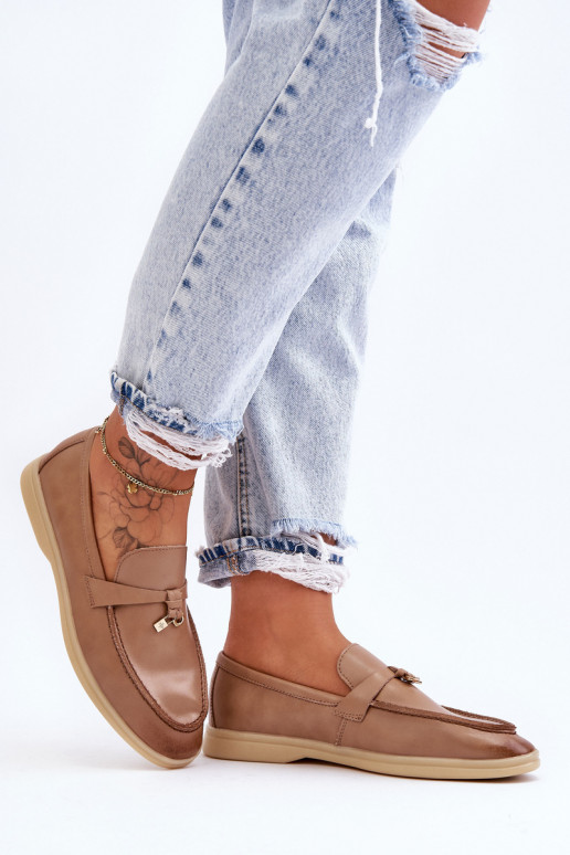 Dámské klasické mokasíny hnědé Cortez