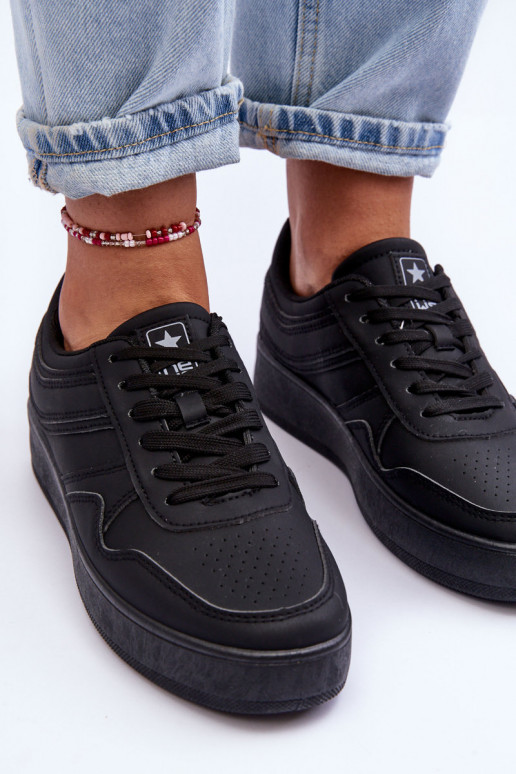 Dámská Sportovní Obuv Sneakersy Černé-Stříbrné Aruba Dámská Sportovní Obuv Sneakersy Černé-Stříbrné Aruba