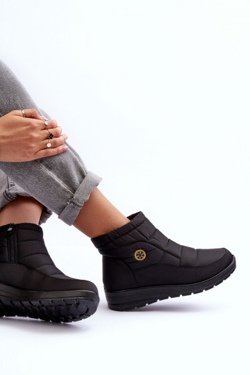 Dámské zimní boty s podšívkou černé Helis 2