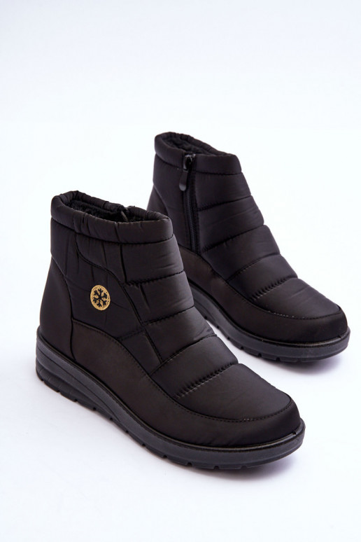 Dámské zimní boty s podšívkou černé Helis