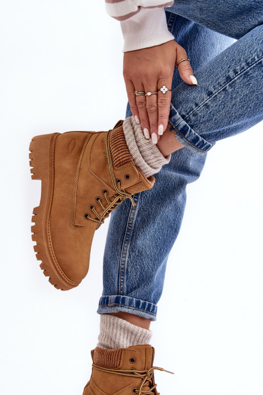 Dámské zateplené Trapery Camel Cross Jeans MM2R4011C Dámské zateplené Trapery Camel Cross Jeans MM2R4011C