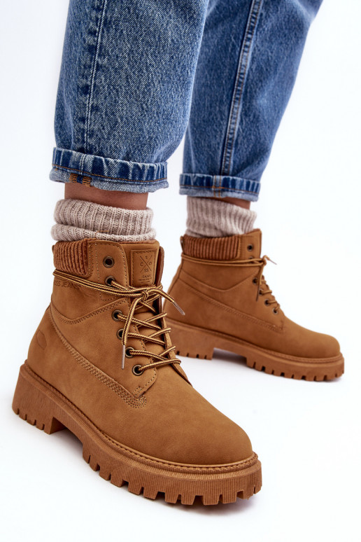 Dámské zateplené Trapery Camel Cross Jeans MM2R4011C Dámské zateplené Trapery Camel Cross Jeans MM2R4011C