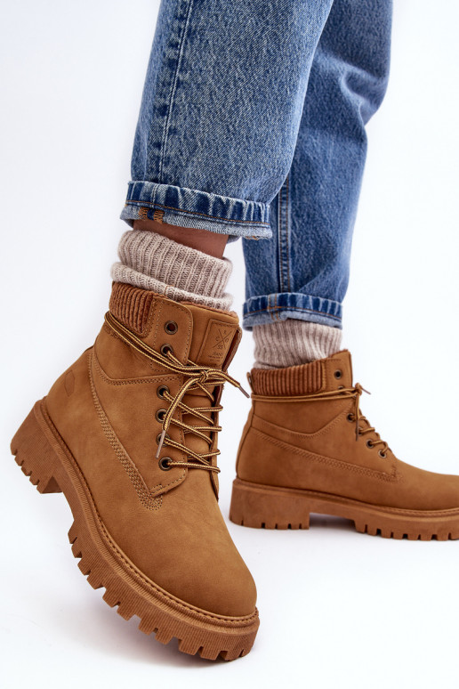 Dámské zateplené Trapery Camel Cross Jeans MM2R4011C Dámské zateplené Trapery Camel Cross Jeans MM2R4011C