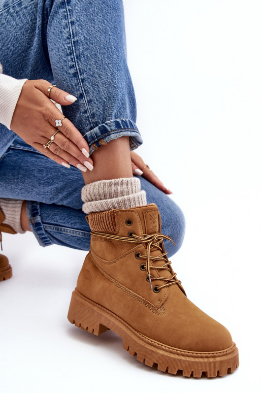 Dámské zateplené Trapery Camel Cross Jeans MM2R4011C Dámské zateplené Trapery Camel Cross Jeans MM2R4011C
