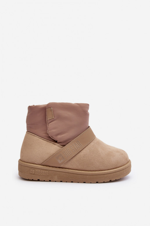 Oceněné Sněhové Boty Na Platformě Bežové Big Star MM274152