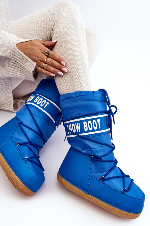 Dámské vysoké sněhule modré Venila