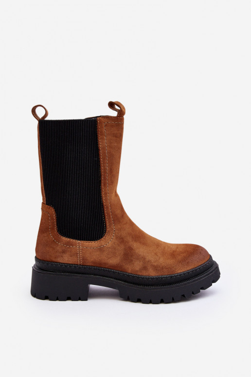 Dámské boty sztyblety na zip Camel Samil Dámské boty sztyblety na zip Camel Samil