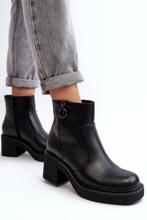 Dámské Zip Boty Černé Romella Dámské Zip Boty Černé Romella