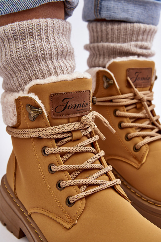 Dámské kožené trapery s kozím kožušinou Lynnvia