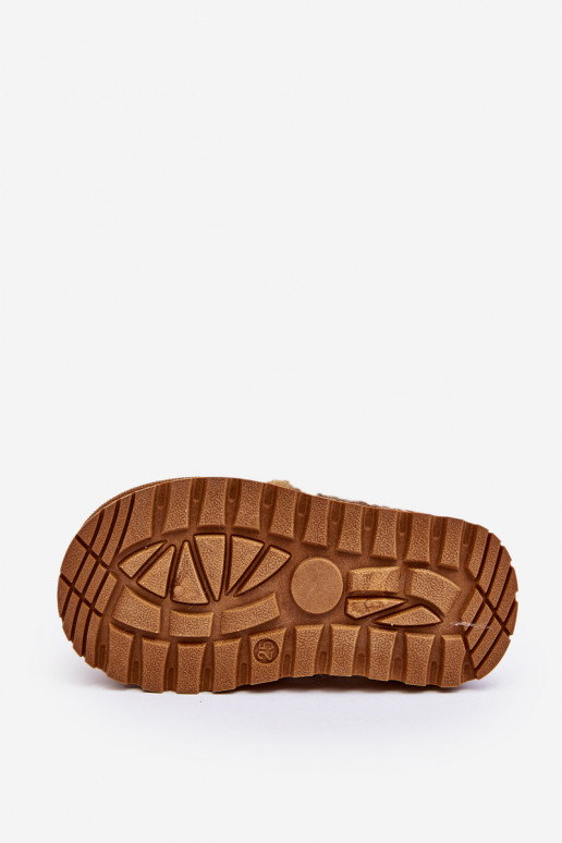 Dětské pantofle s kožešinou Birasta