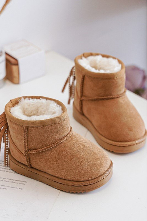 Dětské izolované Botky Sněžáky se šňůrkami Camel Mikyla Dětské izolované Botky Sněžáky se šňůrkami Camel Mikyla
