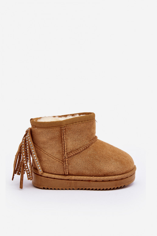 Dětské izolované Botky Sněžáky se šňůrkami Camel Mikyla Dětské izolované Botky Sněžáky se šňůrkami Camel Mikyla