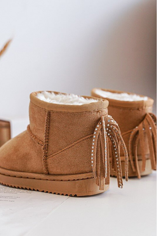 Dětské izolované Botky Sněžáky se šňůrkami Camel Mikyla Dětské izolované Botky Sněžáky se šňůrkami Camel Mikyla