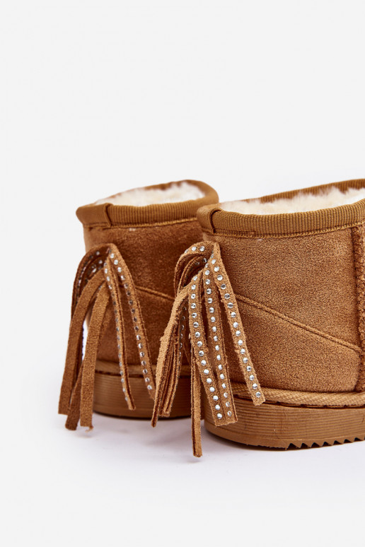Dětské izolované Botky Sněžáky se šňůrkami Camel Mikyla Dětské izolované Botky Sněžáky se šňůrkami Camel Mikyla