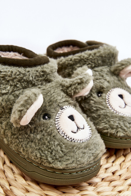 Dětské papuče zelené barvy Eberra