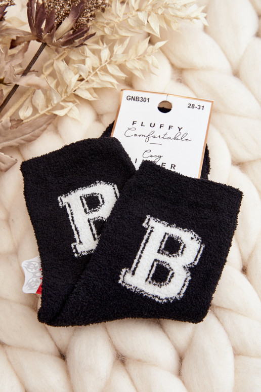 Teplé ponožky černé