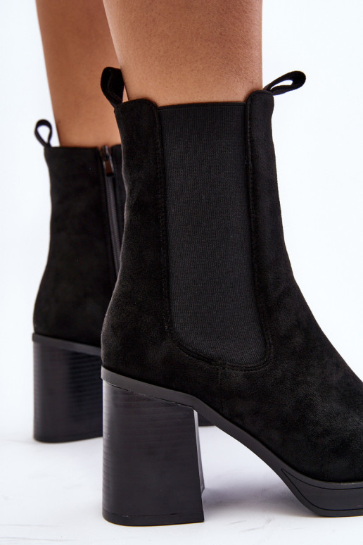 Dámské boty na platformě a podpatku béžové Stelares Dámské boty na platformě a podpatku béžové Stelares