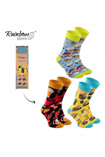Ponožkový set PARTY BOX 3 páry Rainbow Socks 2