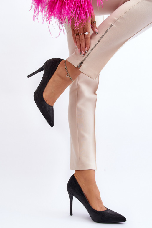 Lodičky zdobené flitry Černé Klonisa Lodičky zdobené flitry Černé Klonisa