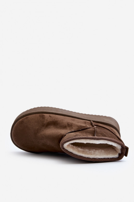 Dámské zimní boty na tlusté podrážce tmavě zelené Caliksa Dámské zimní boty na tlusté podrážce tmavě zelené Caliksa