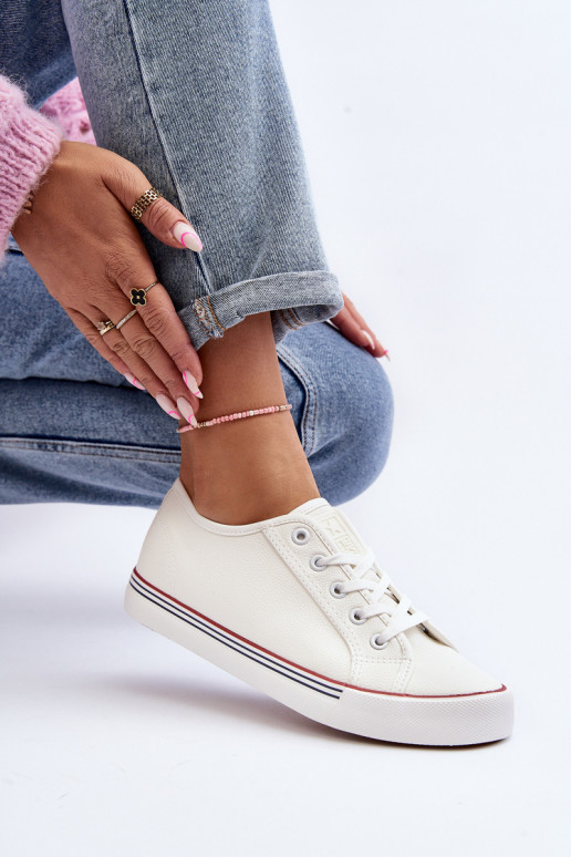 Dámské tenisky z ekokůže bílé Lirean