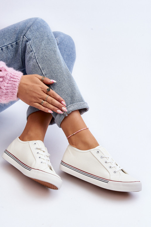 Dámské tenisky z ekokůže bílé Lirean