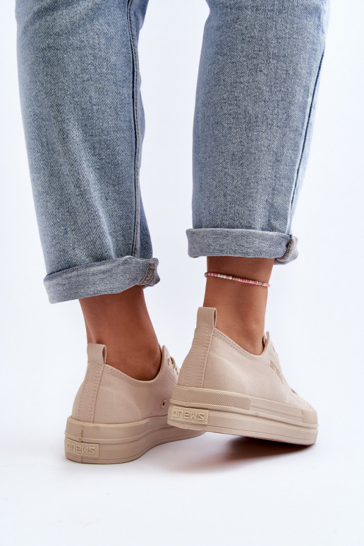 Dámské plátěné tenisky bežové Staneva