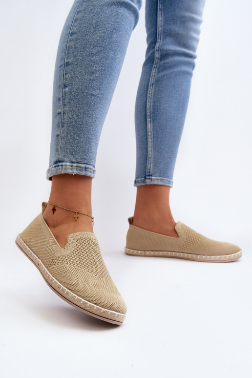 Dámské návleky espadrilové béžové Harmonie Dámské návleky espadrilové béžové Harmonie