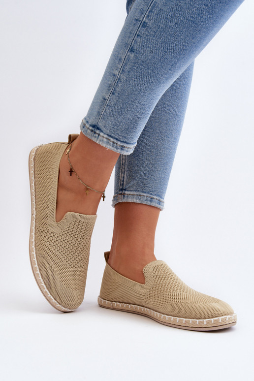 Dámské návleky espadrilové béžové Harmonie Dámské návleky espadrilové béžové Harmonie