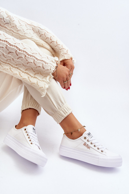 Bílé Dámské Tenisky na Platformě Lee Cooper LCW-24-31-2725