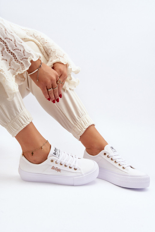 Bílé Dámské Tenisky na Platformě Lee Cooper LCW-24-31-2725