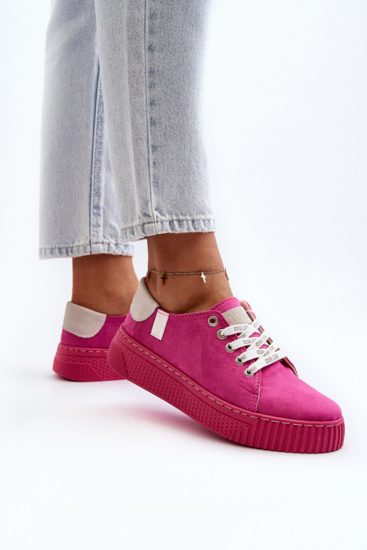 Dámské tenisky MEMORY FOAM SYSTEM BIG STAR NN276004 Fuksie