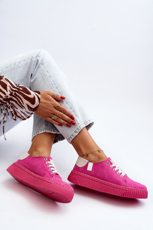 Dámské tenisky MEMORY FOAM SYSTEM BIG STAR NN276004 Fuksie