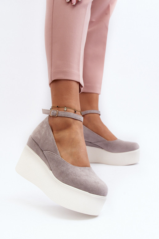 Dámské espadrilky na klíně šedé Malla Dámské espadrilky na klíně šedé Malla