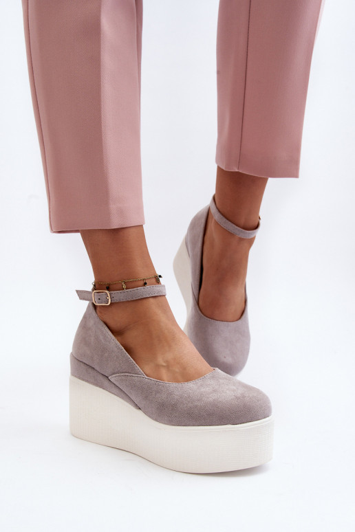 Dámské espadrilky na klíně šedé Malla Dámské espadrilky na klíně šedé Malla