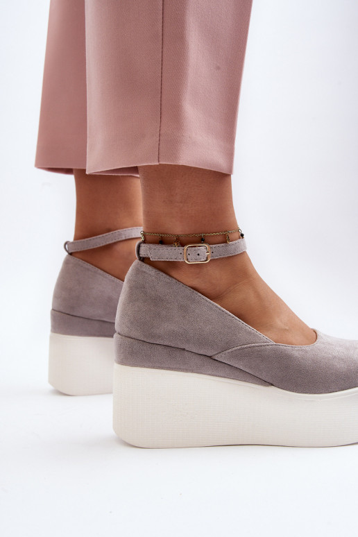 Dámské espadrilky na klíně šedé Malla Dámské espadrilky na klíně šedé Malla