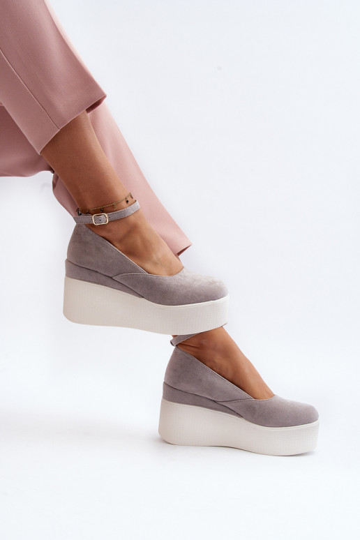 Dámské espadrilky na klíně šedé Malla Dámské espadrilky na klíně šedé Malla