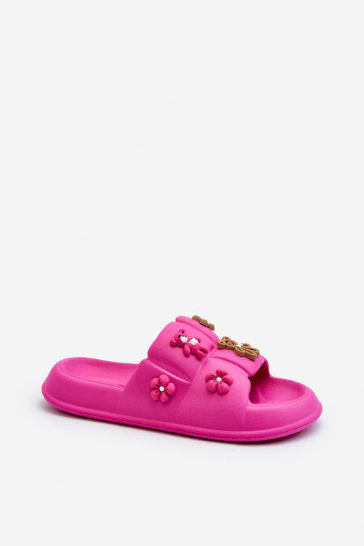 Dámské pěnové pantofle s ozdobami fuchsie Cambrina Dámské pěnové pantofle s ozdobami fuchsie Cambrina