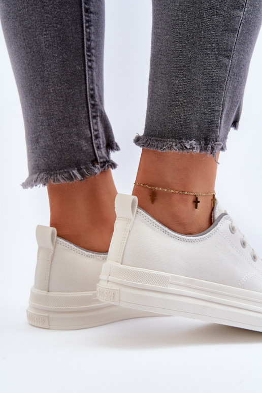 Dámské tenisky s platformou Big Star LL274A177 bílé