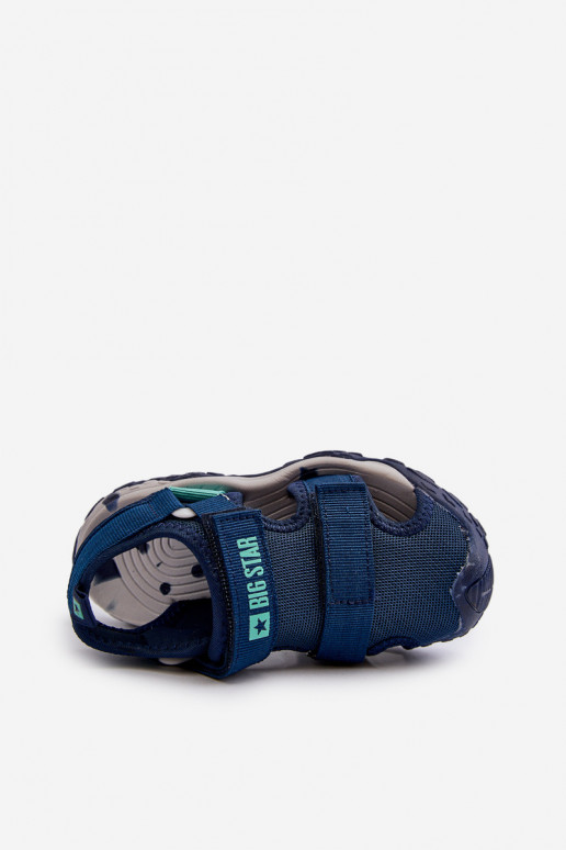 Dětské sandály Na suchý zip Big Star NN374236 modré Dětské sandály Na suchý zip Big Star NN374236 modré