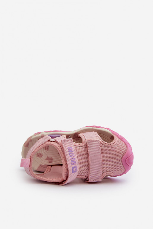 Dětské sandály na suchý zip Big Star NN374238 Růžové Dětské sandály na suchý zip Big Star NN374238 Růžové