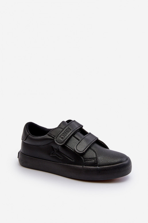 Dětské tenisky na suchý zip Big Star NN374006 Černé Dětské tenisky na suchý zip Big Star NN374006 Černé