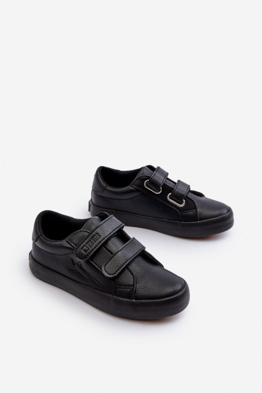 Dětské tenisky na suchý zip Big Star NN374006 Černé Dětské tenisky na suchý zip Big Star NN374006 Černé