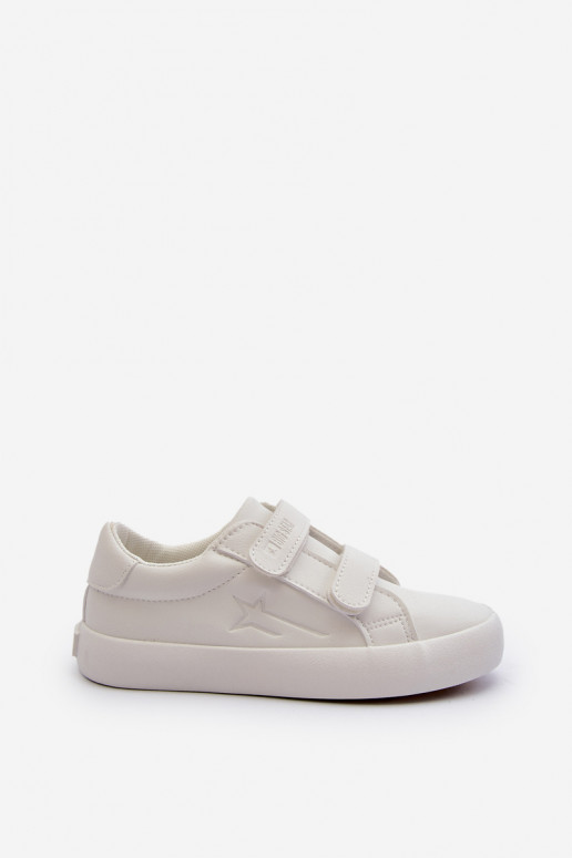Dětské Tenisky Na Suchý Zips Big Star NN374007 Bílé Dětské Tenisky Na Suchý Zips Big Star NN374007 Bílé