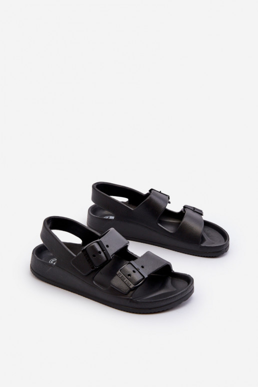 Dětské lehké žabky s přezkami BIG STAR NN374541 Černé