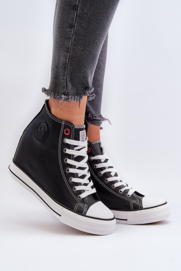 Dámské tenisky na podpatku Cross Jeans NN2R4005 Černé 2