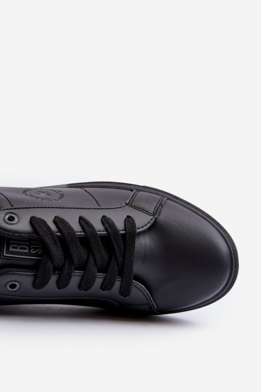 Nízké pánské tenisky z ekologické kůže Big Star NN174284 černé