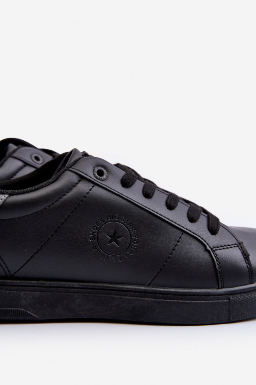 Nízké pánské tenisky z ekologické kůže Big Star NN174284 černé