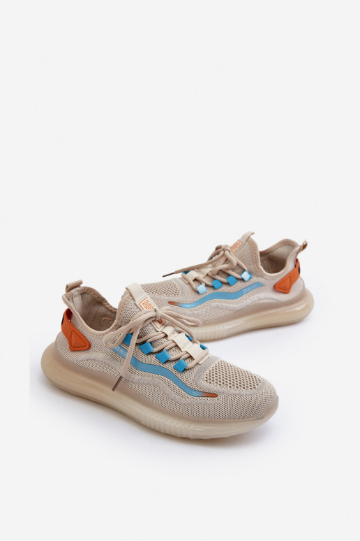 Pánské sportovní boty HI-POLY SYSTEM Big Star NN174452 Beige