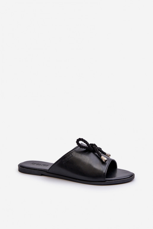 Dámské sandály z ekokože Big Star NN274066 Černé